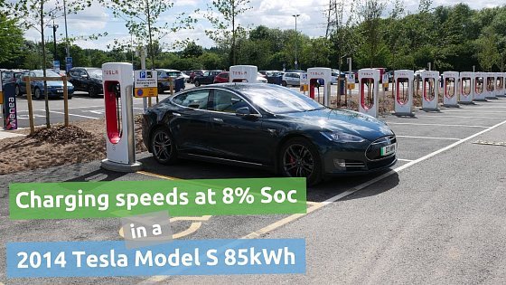 Video: Looking at the charging rates on a 2014 Tesla Model S 85kWh when charging at 8% state of charge