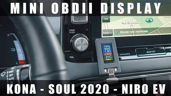 Video: Bluetooth OBDII Display for Hyundai Kona Electric - Ioniq 2020 Electric - Kia 2020 Soul EV - Niro EV