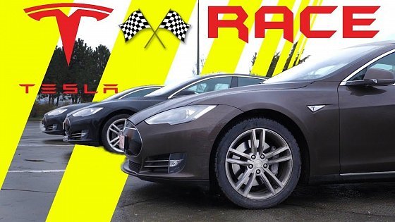Video: Tesla S Drag Race - 85 vs P85 vs P85D