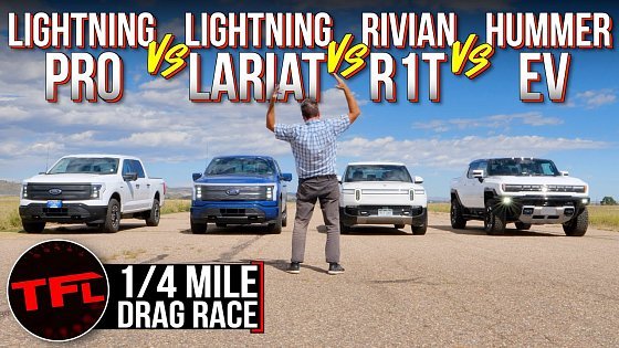 Video: It’s Finally On - We Drag Race ALL The EV Trucks You Can Buy to See Which One RULES the Rest!