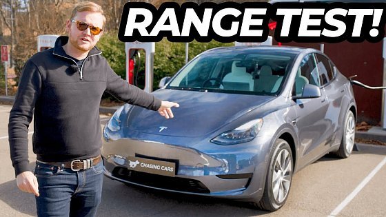 Video: Model Y Range Test! How Far Can You Drive Tesla&#39;s Cheapest SUV From Brand New?