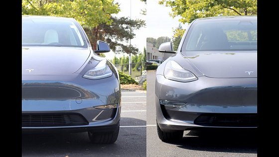 Video: 2021 Tesla Model Y versus 2021 Model 3 Long Range AWD