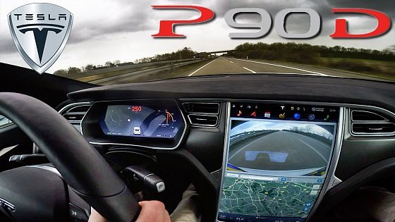 Video: Tesla Model S P90D 762 HP LUDICROUS TOP SPEED &amp; Acceleration on AUTOBAHN by AutoTopNL