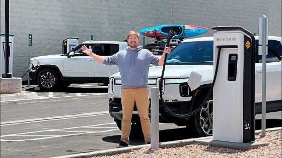 Video: Rivian&#39;s Adventure DC Fast Charging Network Launches! Join Me As The First To Charge On The &quot;RAN&quot;