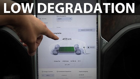 Video: Tesla Model X 100D degradation test after 100k km/4 years
