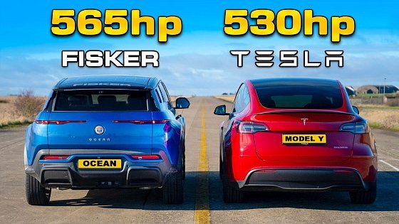 Video: 530hp Model Y Performance v 565hp Fisker: DRAG RACE
