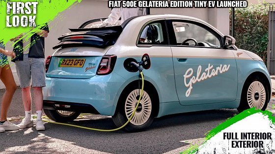 Video: Fiat 500e Gelateria Edition Tiny Electric Ice Cream Van Launched - Full Interior Exterior