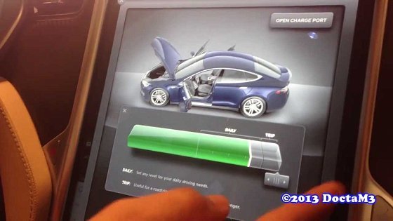 Video: REVIEW: Tesla Model S P85 Dashboard Review-Wow... Giant iPad-like Interface!
