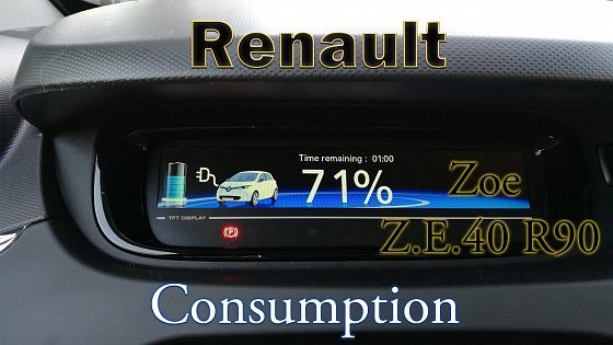 Video: Renault Zoe ZE 40 R90 - Consumption