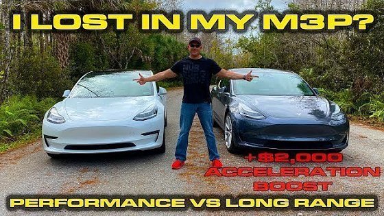 Video: THIS IS LUDICROUS! * Tesla Model 3 Long Range with $2,000 Boost Upgrade vs Model 3 Performance