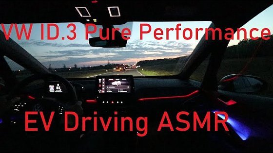 Video: VW ID.3 Pure Performance Driving Sound ASMR