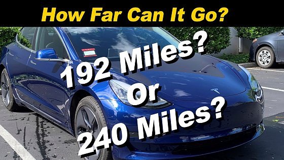 Video: Tesla Model 3 Range Test Explained | Your Mileage May Vary