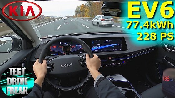 Video: 2021 Kia EV6 77.4 kWh RWD 228 PS TOP SPEED AUTOBAHN DRIVE POV