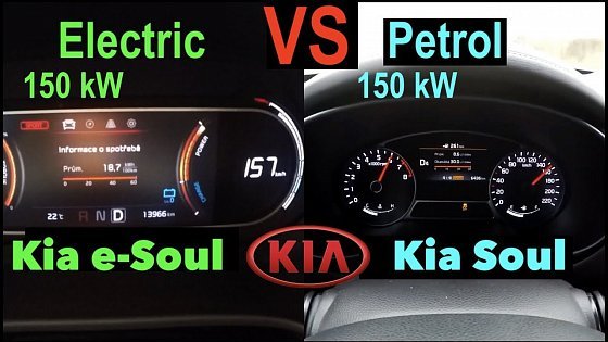Video: Acceleration Battle | ELECTRIC vs PETROL | Kia e-Soul 64kWh vs Kia Soul 1.6 T-GDi | 150 kW vs 150 kW