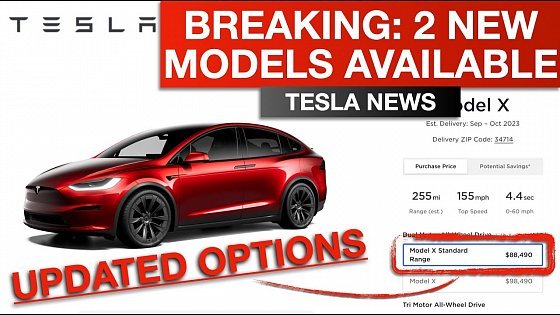 Video: BREAKING: Tesla Surprises w/ 2 New Models, Lowers Prices on Model X and Model S, Orders Open NOW!!