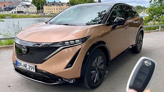 Video: New NISSAN ARIYA 2023 - FIRST LOOK &amp; visual REVIEW (63 kWh Evolve)