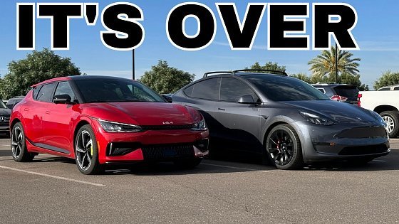 Video: Model Y Performance vs Kia EV6 GT Comparison