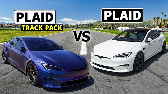 Video: Tesla Plaid vs Track Package Tesla Plaid // THIS vs THAT