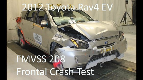 Video: 2012-2014 Toyota RAV4 EV FMVSS 208 Frontal Crash Test (25 Mph)