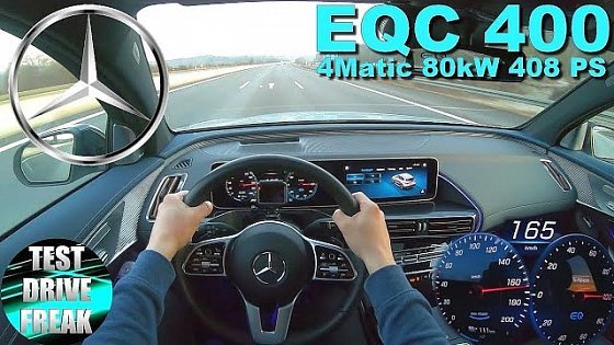 Video: 2021 Mercedes EQC 400 4MATIC 1886 Edition 408 PS TOP SPEED AUTOBAHN DRIVE POV