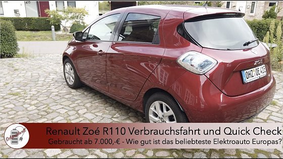 Video: Renault Zoe R110 - Verbrauchsfahrt und QuickCheck - Wie gut ist das beliebteste Elektroauto Europas?