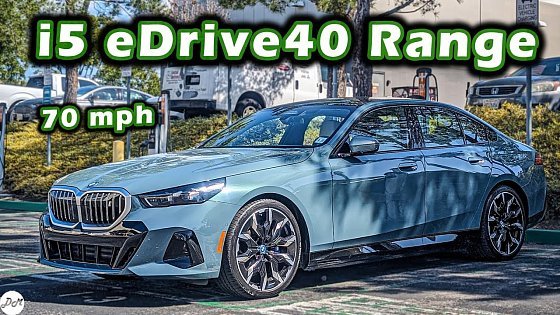 Video: 2024 BMW i5 eDrive40 – MPG Test | Real-world Highway Range &amp; Efficiency