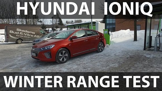Video: Hyundai Ioniq 90 km/h, 56 mph winter range test