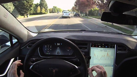 Video: Tesla Model S P85D Autopilot Demonstration