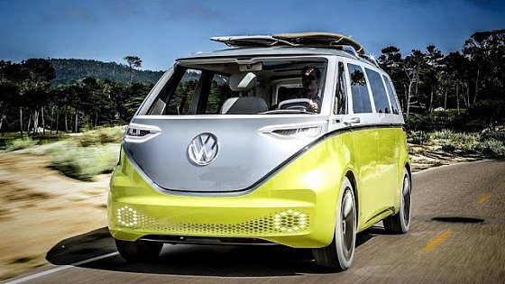 Video: Volkswagen’s New I.D. Buzz! All Electric Concept MicroBus. Fun, Funky, &amp; Awesome! Van de campista!