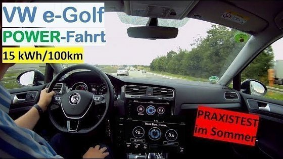 Video: VW e-Golf 300: POWER-Fahrt im Sommer | VOLLSTROM | Praxistest