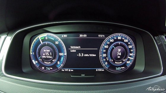 Video: 2017 VW e-Golf Facelift (100 kW / 136 PS): Beschleunigung 0 - 156 km/h - Autophorie