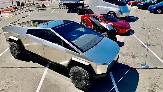 Video: Tesla Cybertruck 2021 interior Exterior and Drive Monster Electric Truck