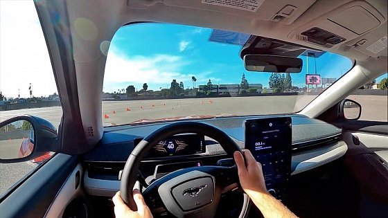 Video: 2021 Ford Mustang Mach-E RWD Long Range POV AutoCross Drive