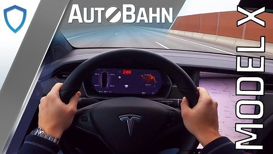 Video: AutoBahn - Tesla Model X Long Range (2020) - POV drive | 100-200 km/h | Top speed