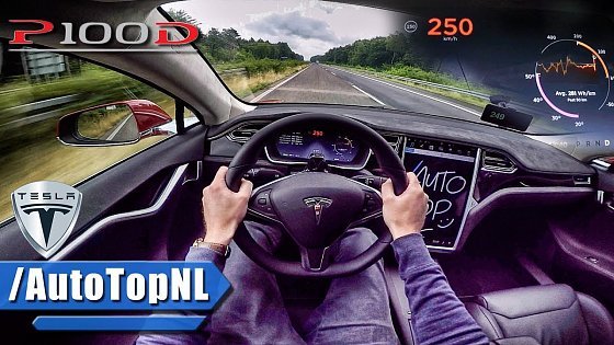 Video: Tesla Model S P100D LUDICROUS AUTOBAHN POV TOP SPEED &amp; ACCELERATION by AutoTopNL