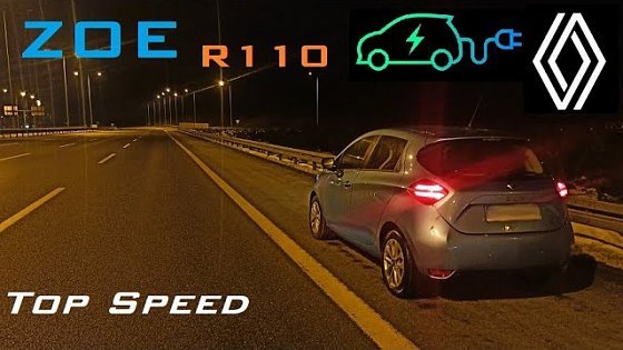 Video: RENAULT ZOE (2021) R110 (108 hp) Acceleration &amp; Top Speed