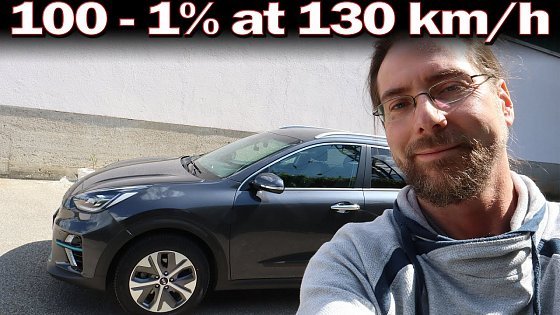 Video: Kia eNiro - Full range test at 130 km/h