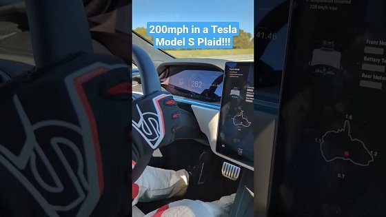 Video: 200mph (320kph) in a Tesla Model S Plaid!
