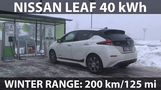 Video: Nissan Leaf 40 kWh winter range test
