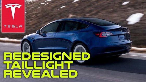 Video: Tesla Model 3 Highland Redesigned Taillight Partly Revealed In New Photo