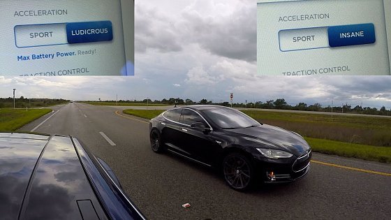 Video: Tesla Model S P90D Ludicrous vs Tesla Model S P85D Insane Drag Race