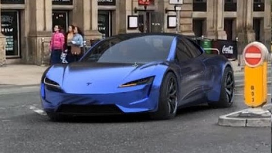Video: Blue Tesla Roadster 2020