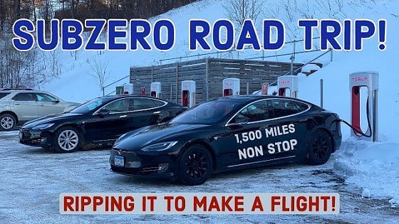 Video: Buying the Cheapest Model S 100D then Blasting Across the Country (Very Cold!)