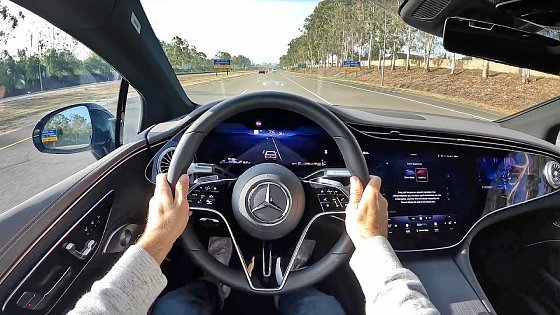 Video: 2022 Mercedes-Benz EQS 450+ POV Test Drive (3D Audio)(ASMR)