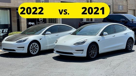 Video: 2021 vs 2022 Standard Range Tesla Model 3 Comparison - What Changed?