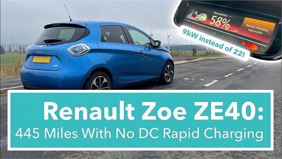 Video: Renault Zoe ZE40 Q90: Why Scotland to London Took 16 HOURS in an Electric Car (No DC Rapid Charging)