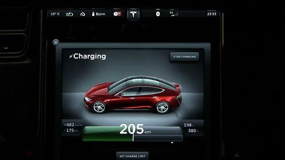 Video: Supercharging Tesla Model S 85 kWh to 100 %