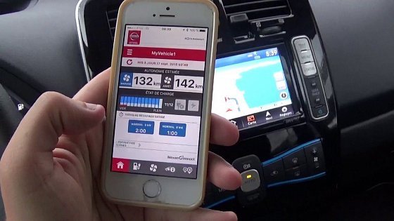 Video: Nissan Leaf 30 kWh : Connect EV et application smartphone
