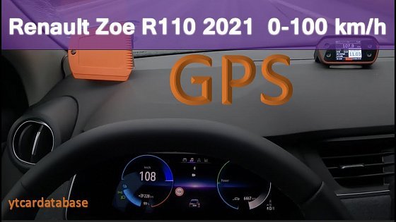 Video: Renault Zoe R110 Z.E. 50 109PS 0-100km/h (GPS)