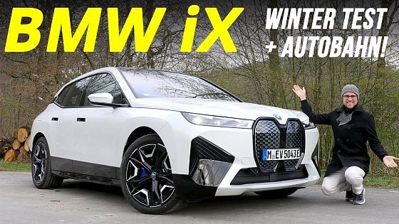 Video: BMW iX AWD driving REVIEW with German Autobahn, winter range and fast charging test! xDrive50